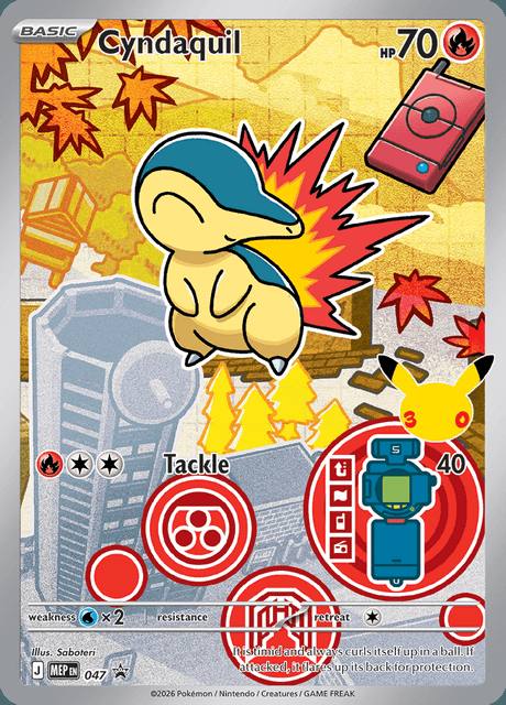 REVISAR · Cyndaquil MEP 047 MEP Black Star Promos Español Holo