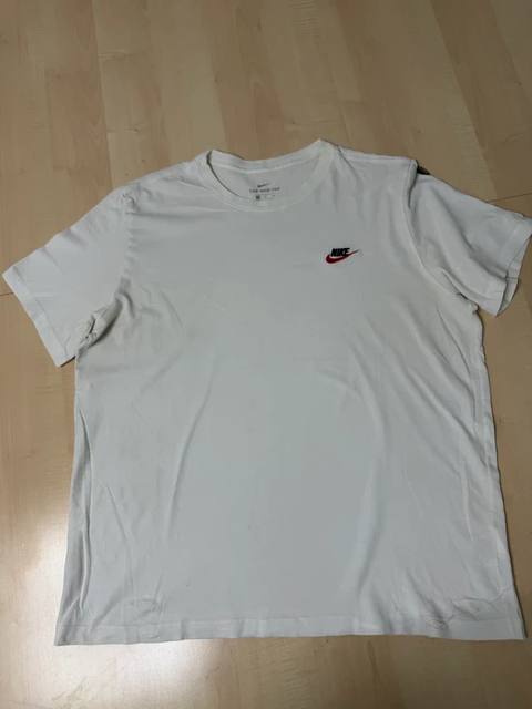 Nike camiseta básica blanca XL manga corta streetwear