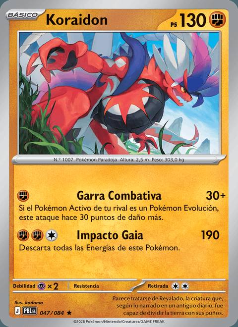 Koraidon 047/084 Oscuridad Absoluta Español Holo