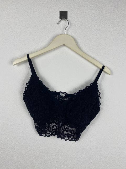 Top encaje negro sujetador bralette Talla única Sexy Vintage
