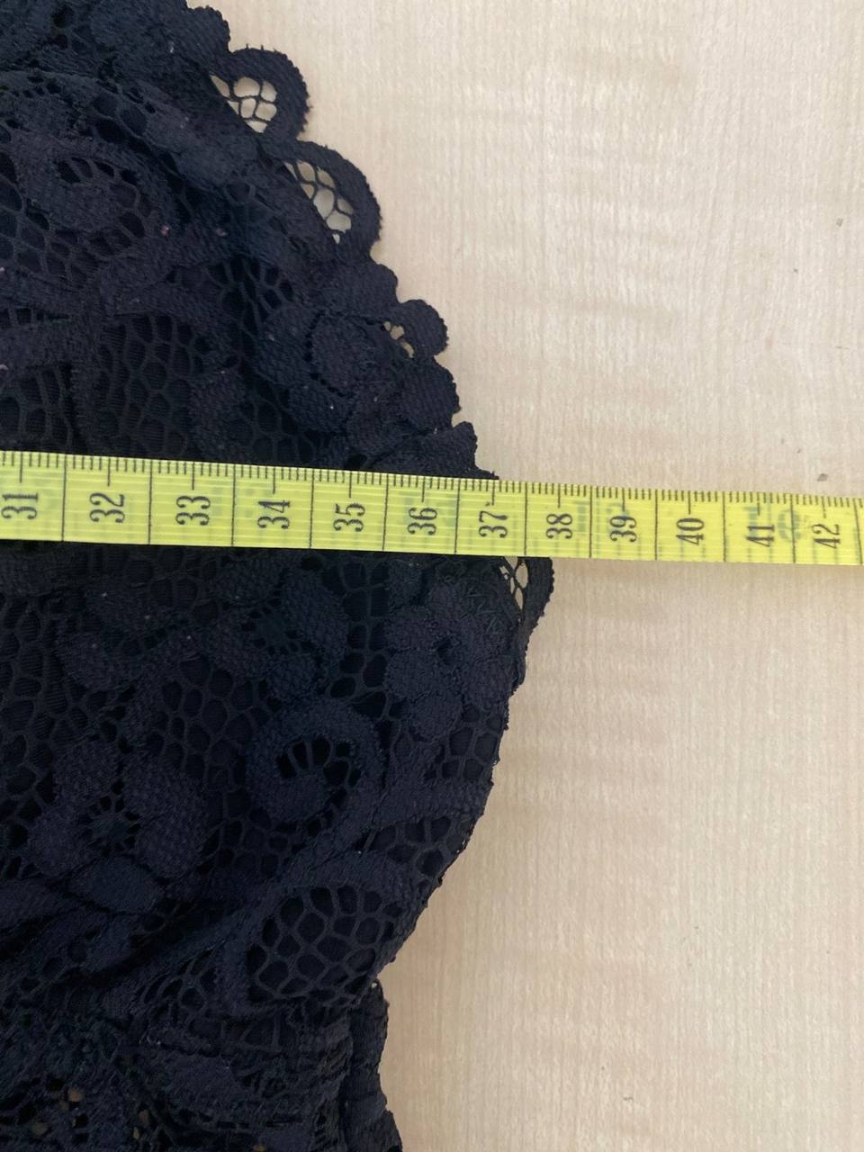 Top encaje negro sujetador bralette Talla única Sexy Vintage — foto 6