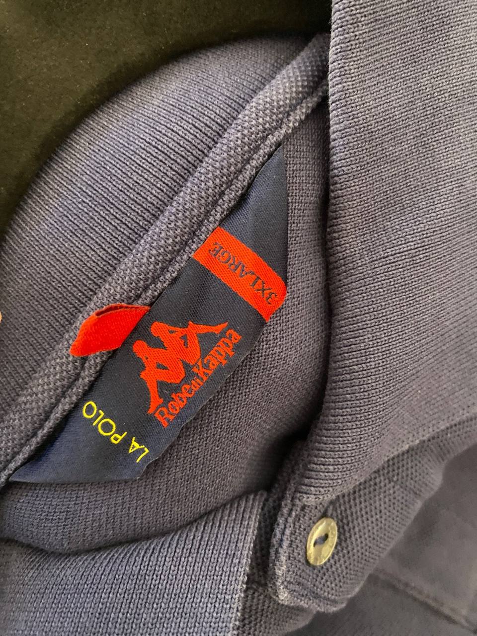 Kappa polo manga larga azul marino vintage hombre deporte — foto 6