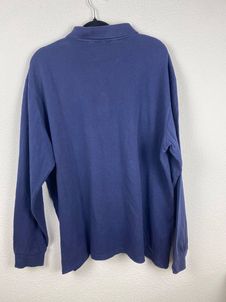 Kappa polo manga larga azul marino vintage hombre deporte — foto 2