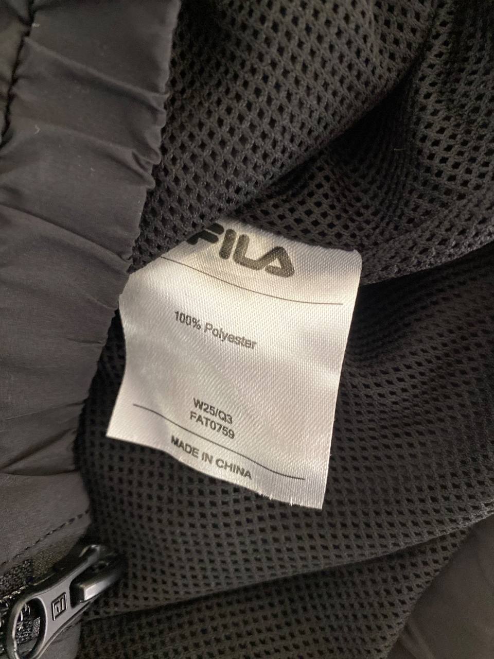 Fila chaqueta chándal niño negra cortavientos vintage retro — foto 5