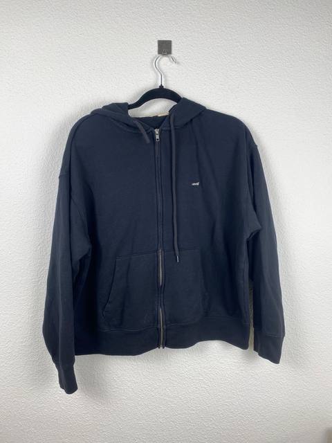 Levi's sudadera capucha cremallera negra streetwear vintage