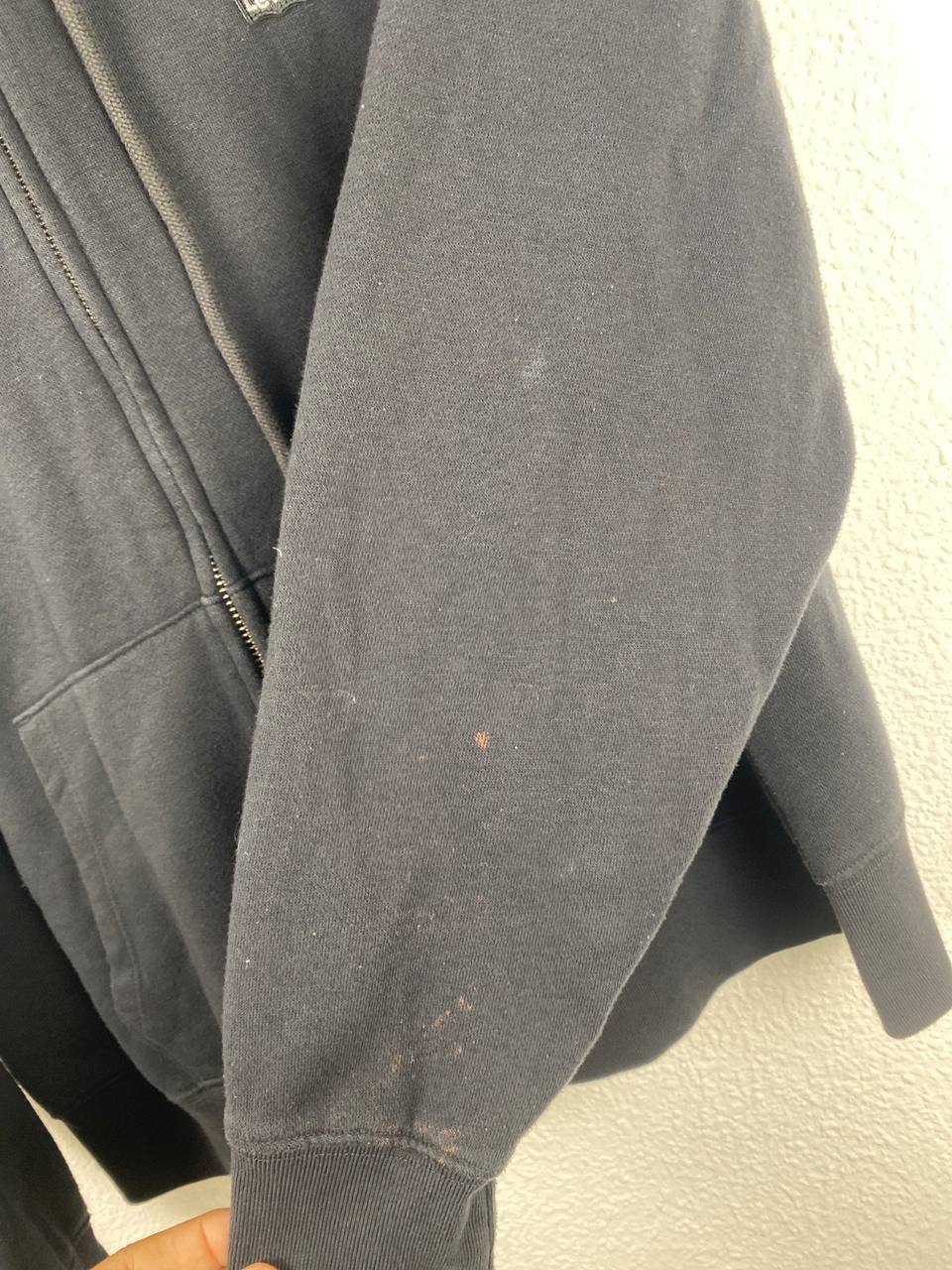 Levi's sudadera capucha cremallera negra streetwear vintage — foto 3