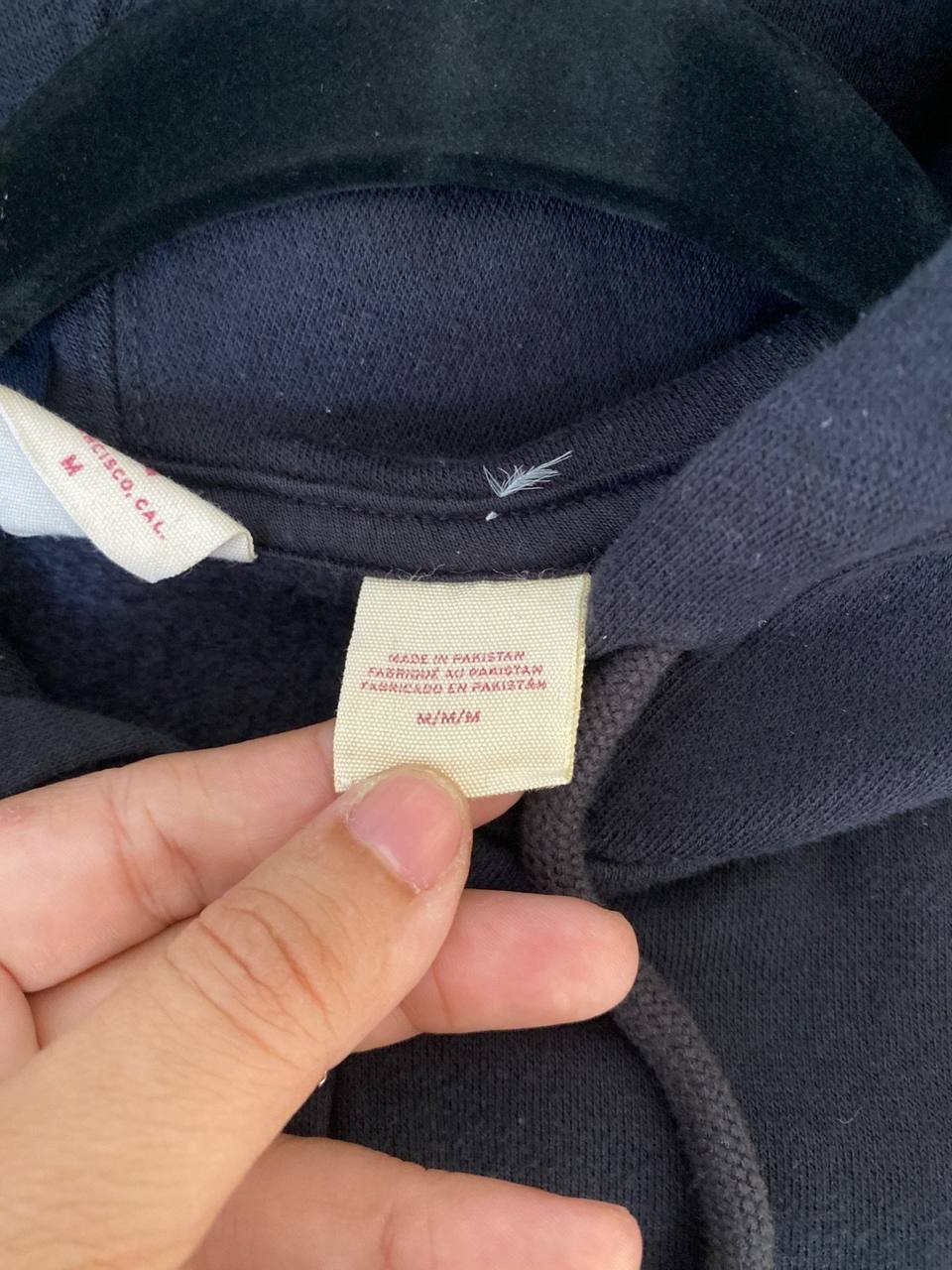 Levi's sudadera capucha cremallera negra streetwear vintage — foto 9