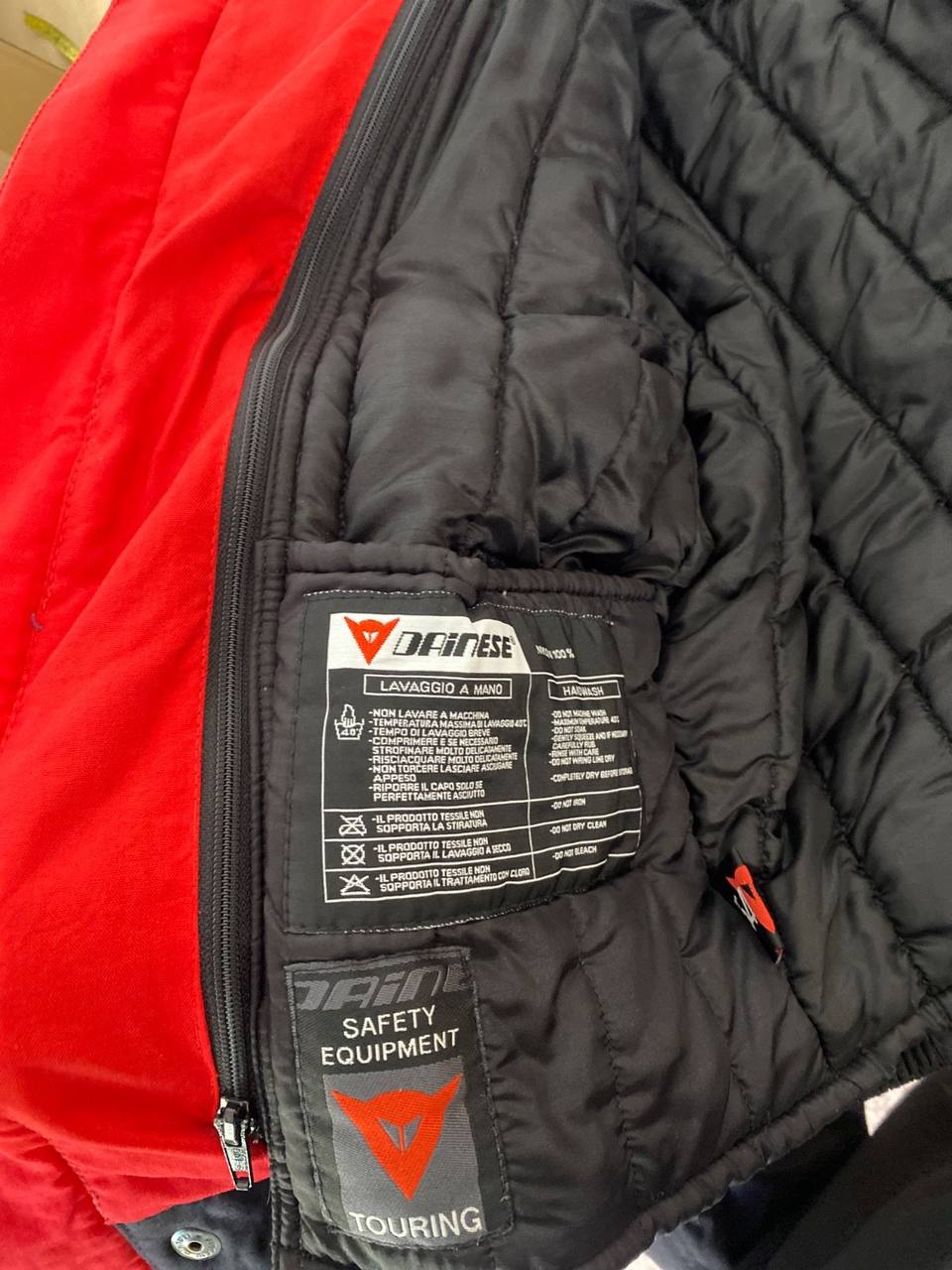 Dainese chaqueta moto textil roja azul Vintage Racing — foto 4