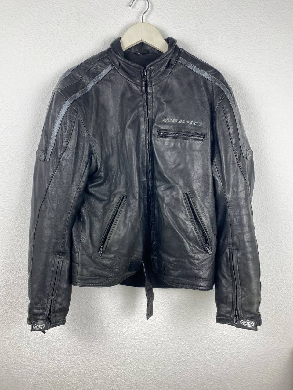 Giudici cazadora moto cuero negro Talla M vintage café racer