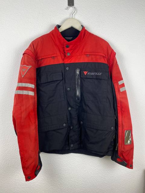 Dainese chaqueta moto textil roja/negra Technical Pocket Vintage