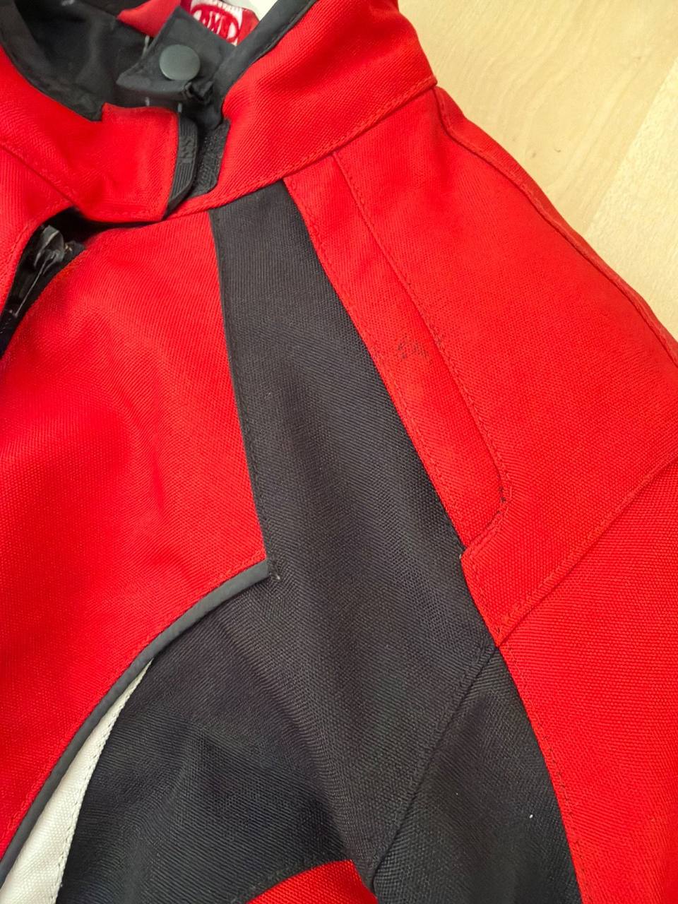 IXS Chaqueta de Moto Textil Roja Protecciones Vintage — foto 4