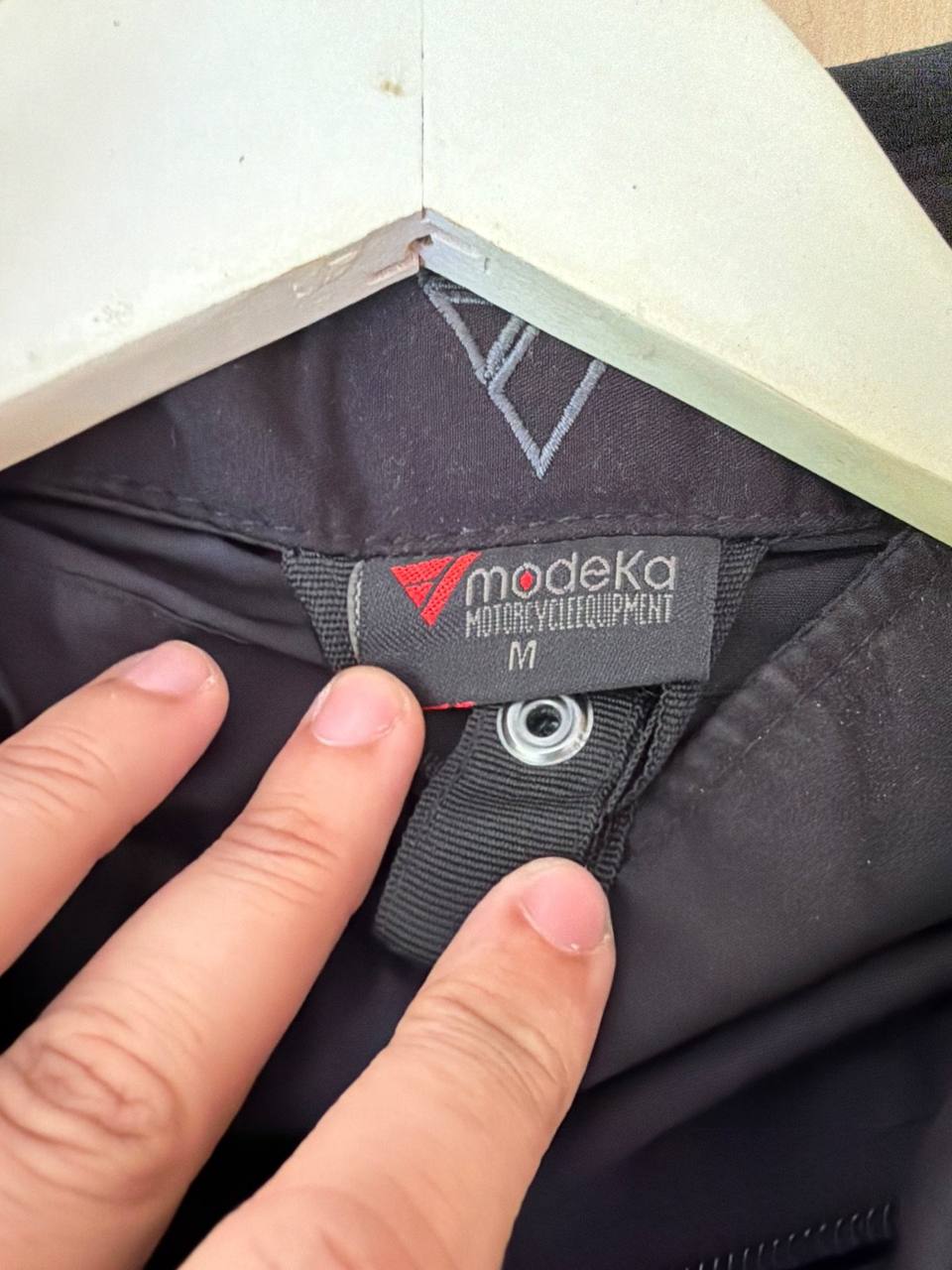 Modeka chaqueta moto hombre L/XL negra gris neón Air Vent — foto 6