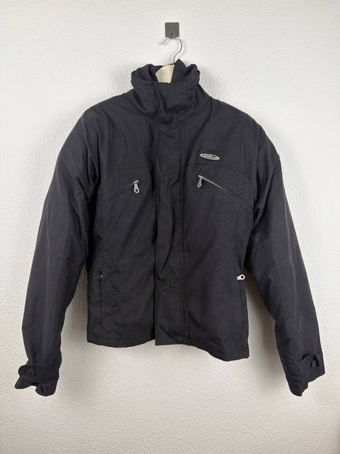 Scotland chaqueta de moto negra reflectante vintage