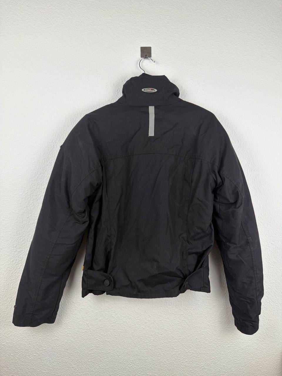 Scotland chaqueta de moto negra reflectante vintage — foto 2