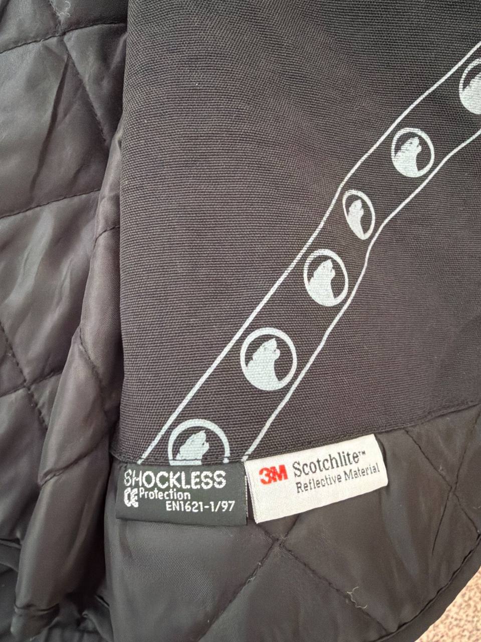 Bering chaqueta moto negra gris talla M streetwear vintage — foto 7