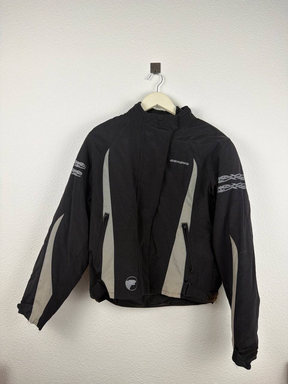 Bering chaqueta moto negra gris talla M streetwear vintage
