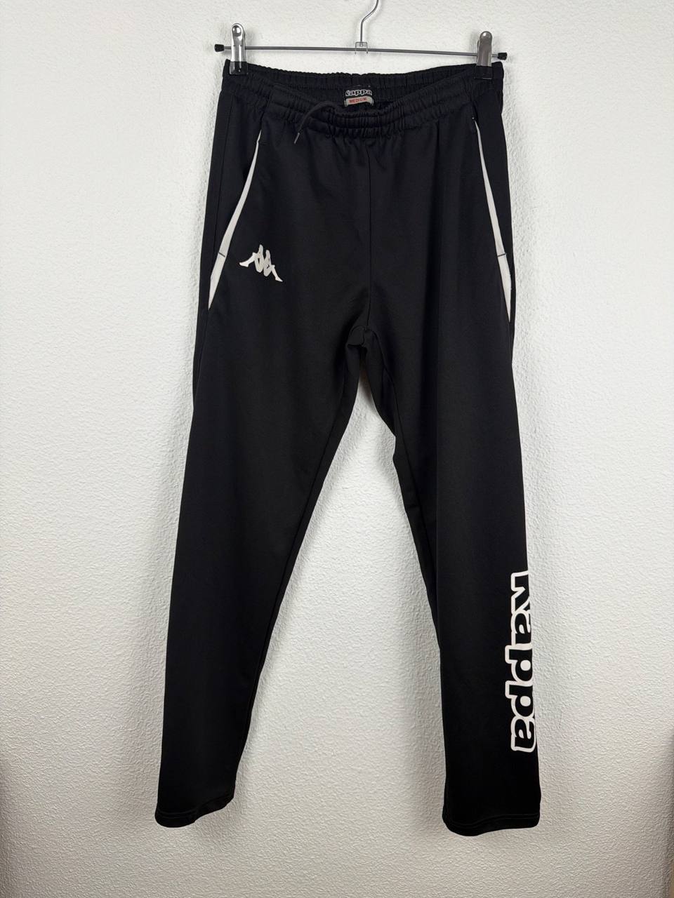 Kappa Trackpants Negro Talla M Chándal Pantalón Deportivo Vintage