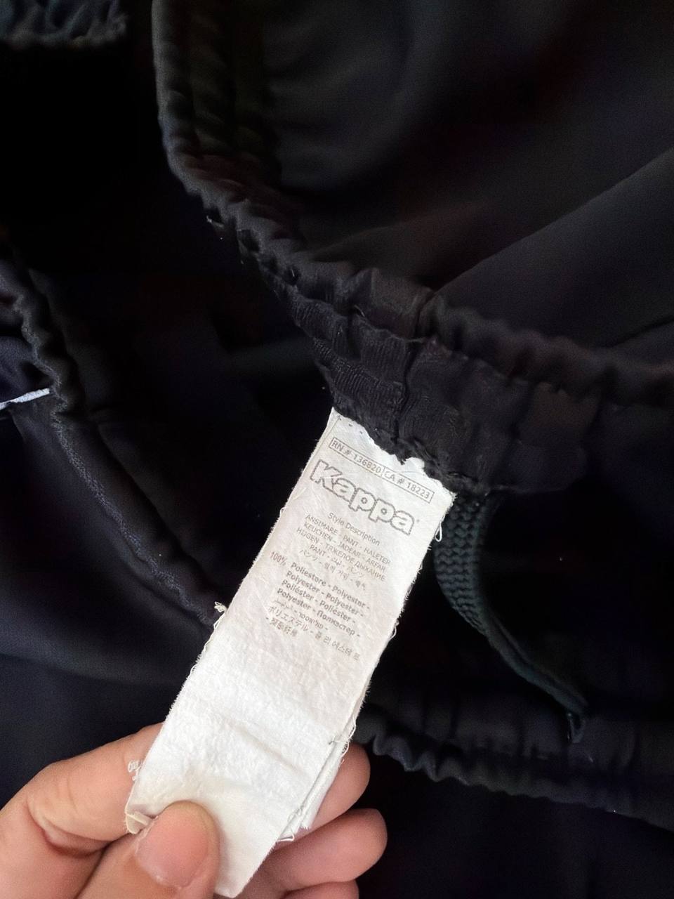 Kappa Trackpants Negro Talla M Chándal Pantalón Deportivo Vintage — foto 4