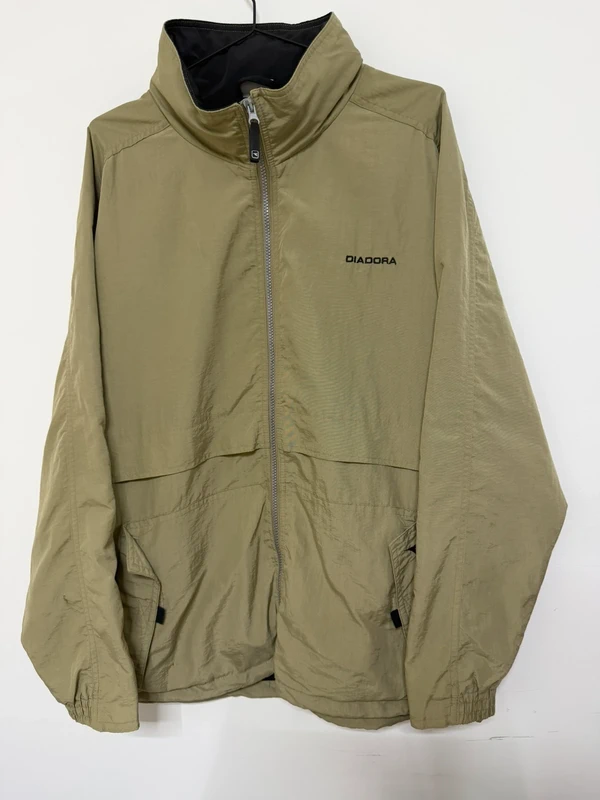 Diadora chaqueta track jacket caqui XL vintage 90s