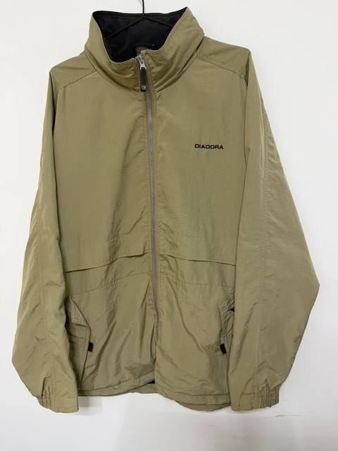 Diadora chaqueta track jacket caqui XL vintage 90s