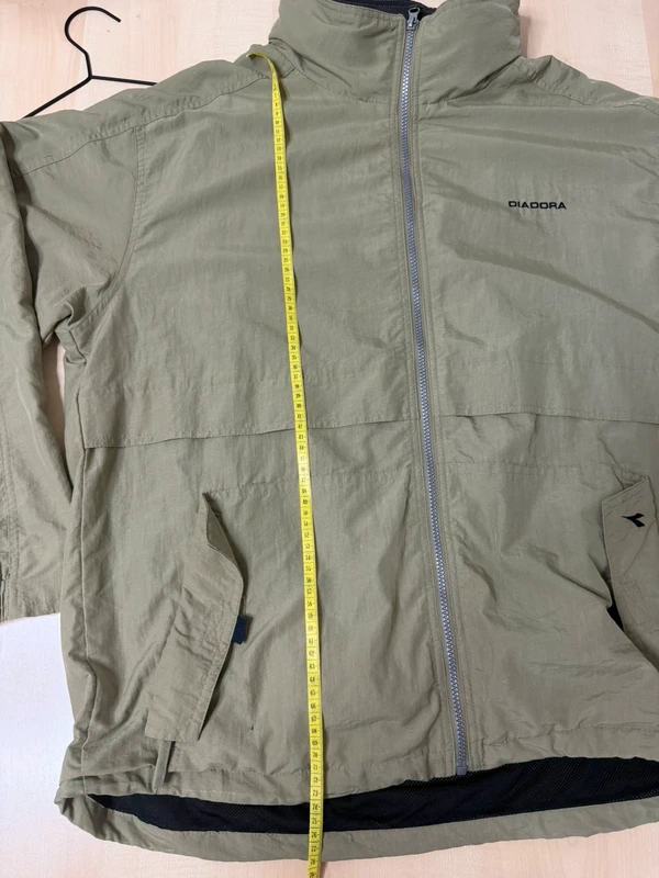Diadora chaqueta track jacket caqui XL vintage 90s — foto 2