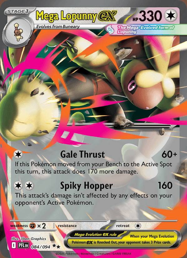 Mega-Lopunny ex 084/094 Fuegos Fantasmales Español Holo