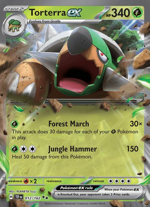 Torterra ex 012/162 Temporal Forces Alemán Holo