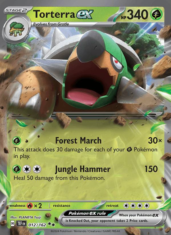 Torterra ex 012/162 Temporal Forces Alemán Holo