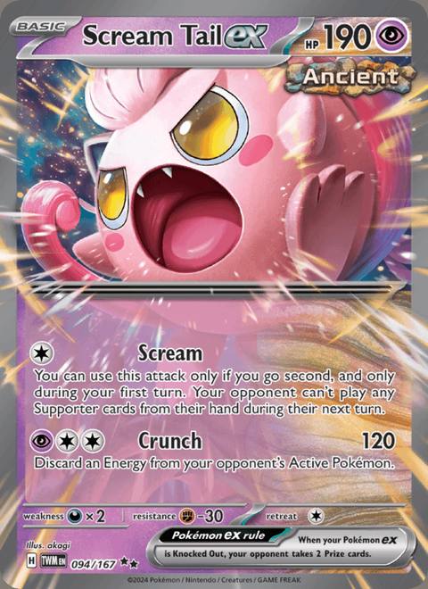 Scream Tail ex 094/167 Twilight Masquerade Francés Holo
