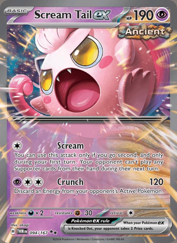 Scream Tail ex 094/167 Twilight Masquerade Francés Holo