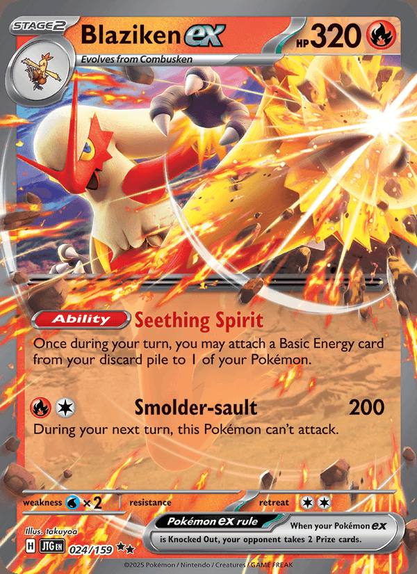 Blaziken ex 024/159 Juntos de Aventuras Español Holo