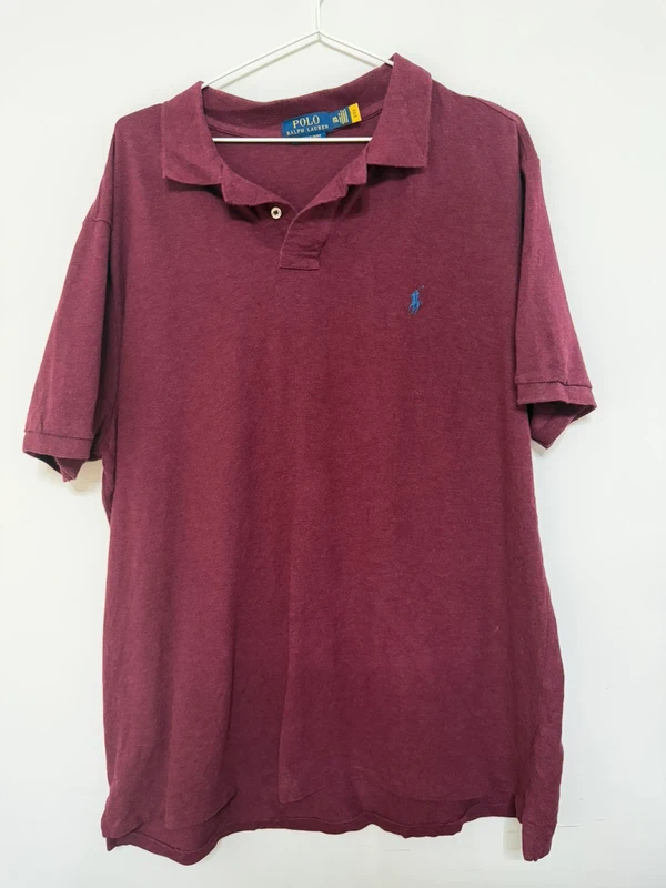 Polo Ralph Lauren Burdeos XXL Custom Slim Fit Vintage