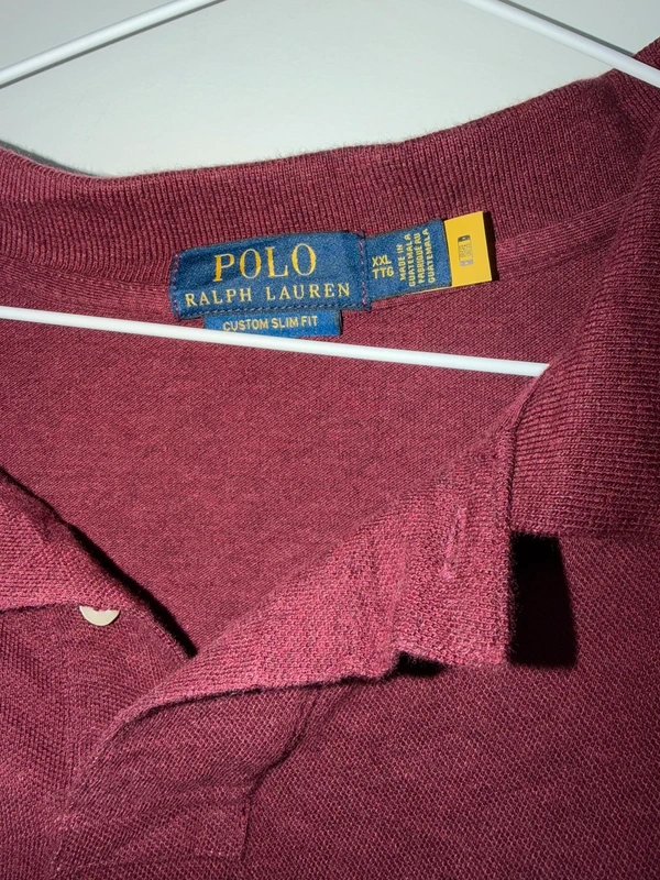 Polo Ralph Lauren Burdeos XXL Custom Slim Fit Vintage — foto 3