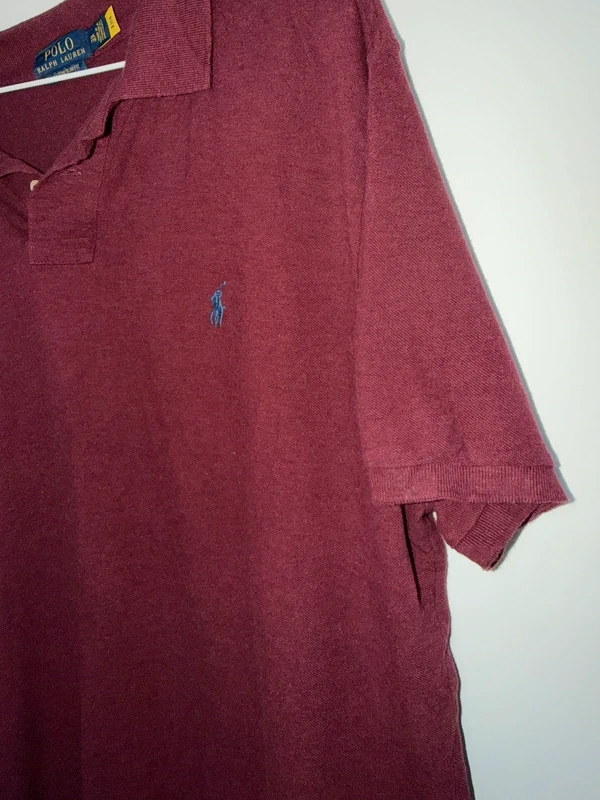 Polo Ralph Lauren Burdeos XXL Custom Slim Fit Vintage — foto 5