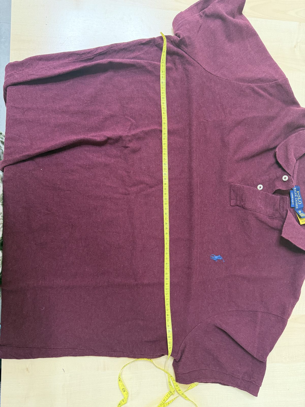 Polo Ralph Lauren Burdeos XXL Custom Slim Fit Vintage — foto 10