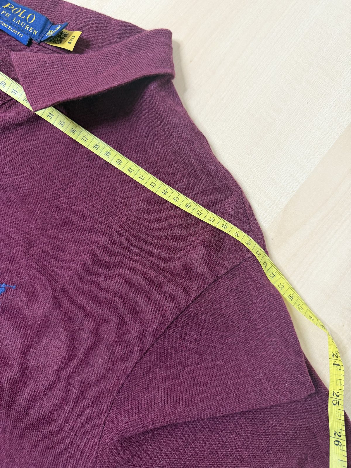 Polo Ralph Lauren Burdeos XXL Custom Slim Fit Vintage — foto 11