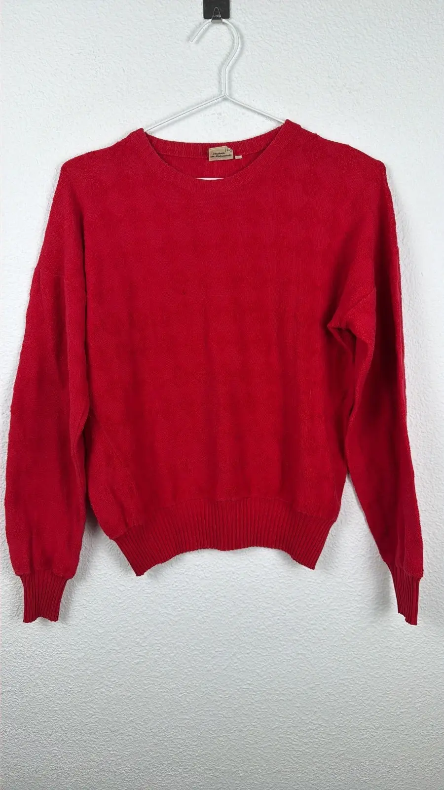 Marlboro Leisure Wear Jersey Rojo Vintage Cuello Redondo