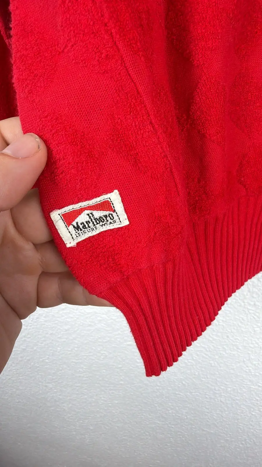 Marlboro Leisure Wear Jersey Rojo Vintage Cuello Redondo — foto 3