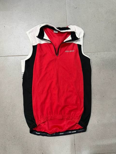 Rush maillot ciclismo sin mangas Talla M rojo negro vintage