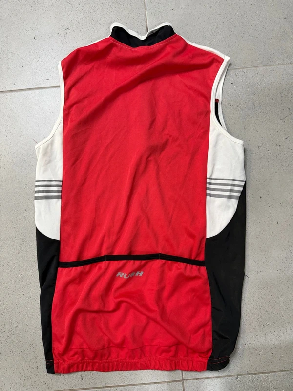 Rush maillot ciclismo sin mangas Talla M rojo negro vintage — foto 4