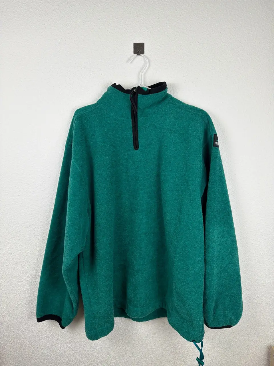 Adidas Equipment Forro Polar Verde Medio Cremallera Vintage — foto 2