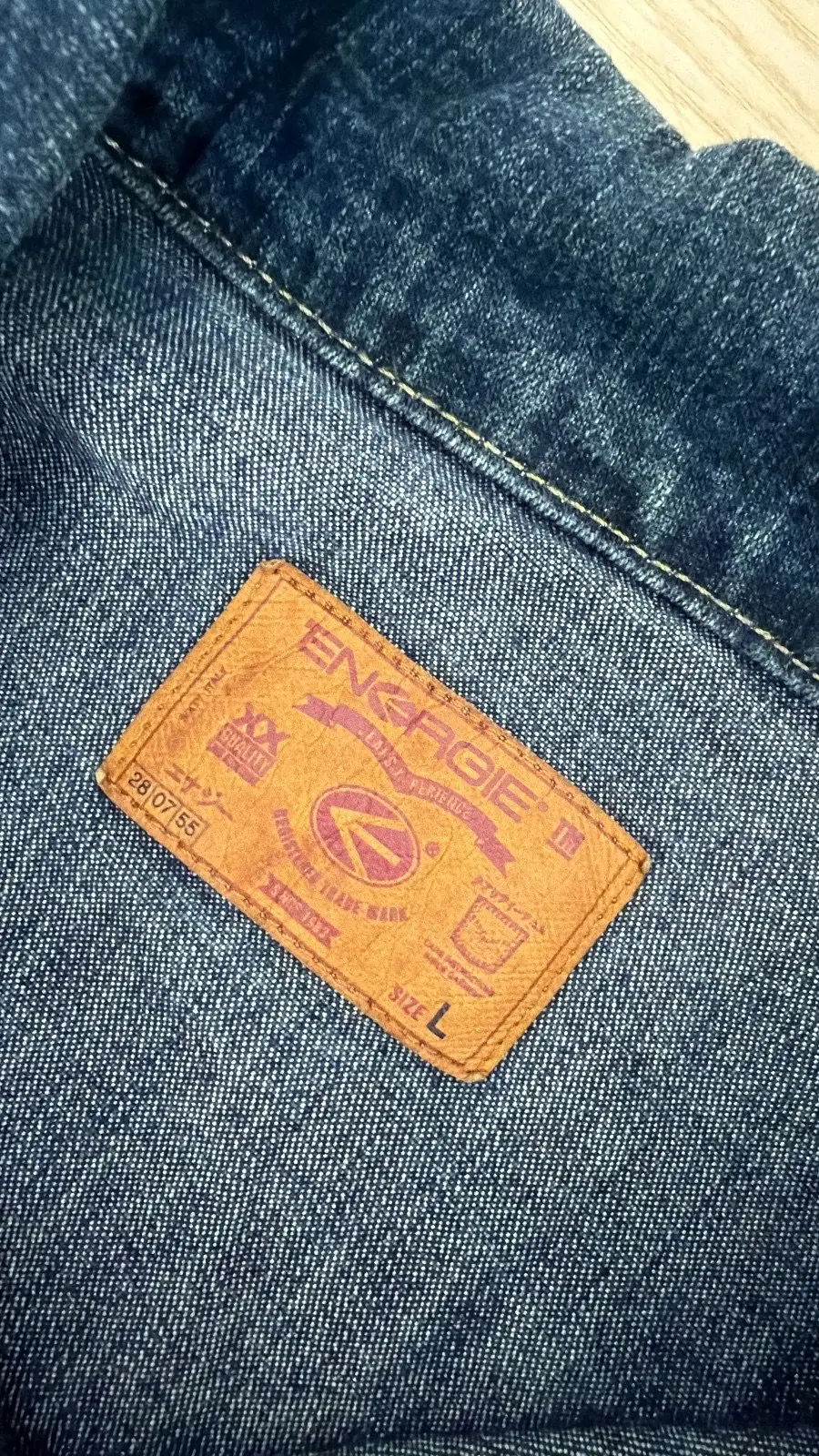 Cazadora vaquera denim trucker Talla L Vintage Azul Oscuro — foto 4