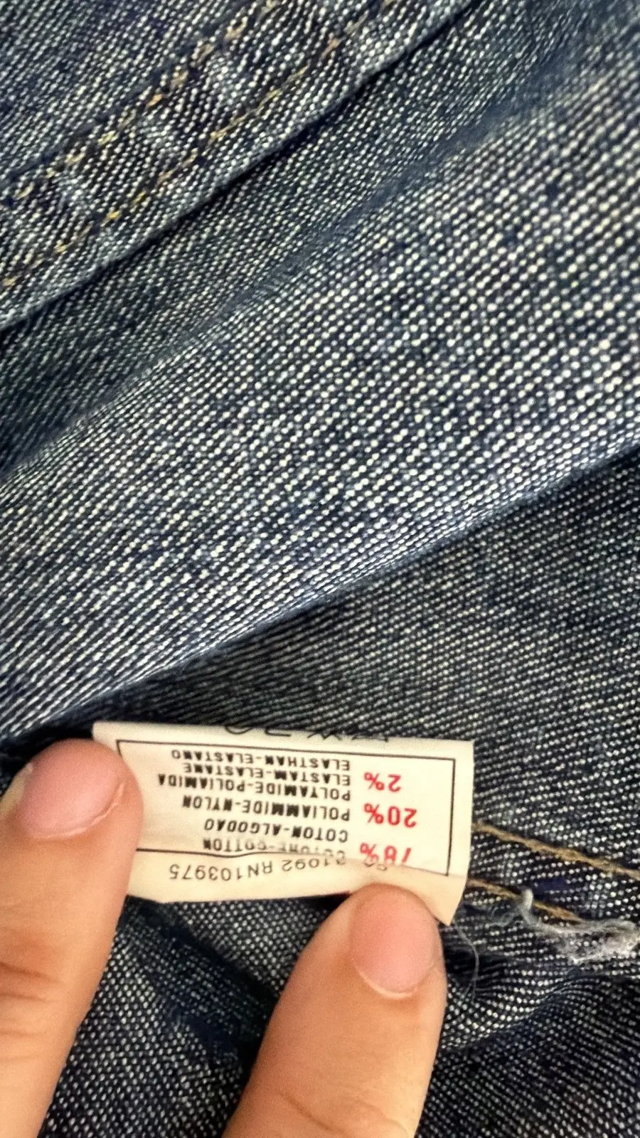 Cazadora vaquera denim trucker Talla L Vintage Azul Oscuro — foto 7