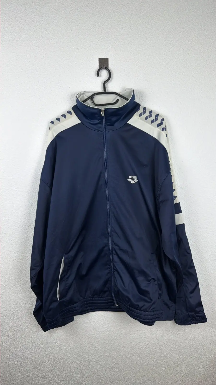 Arena chaqueta chándal track jacket azul marino vintage deporte