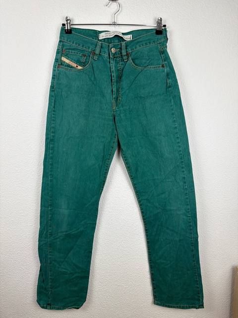 Diesel Basic 5355 jeans verde Talla W29 vintage 90s