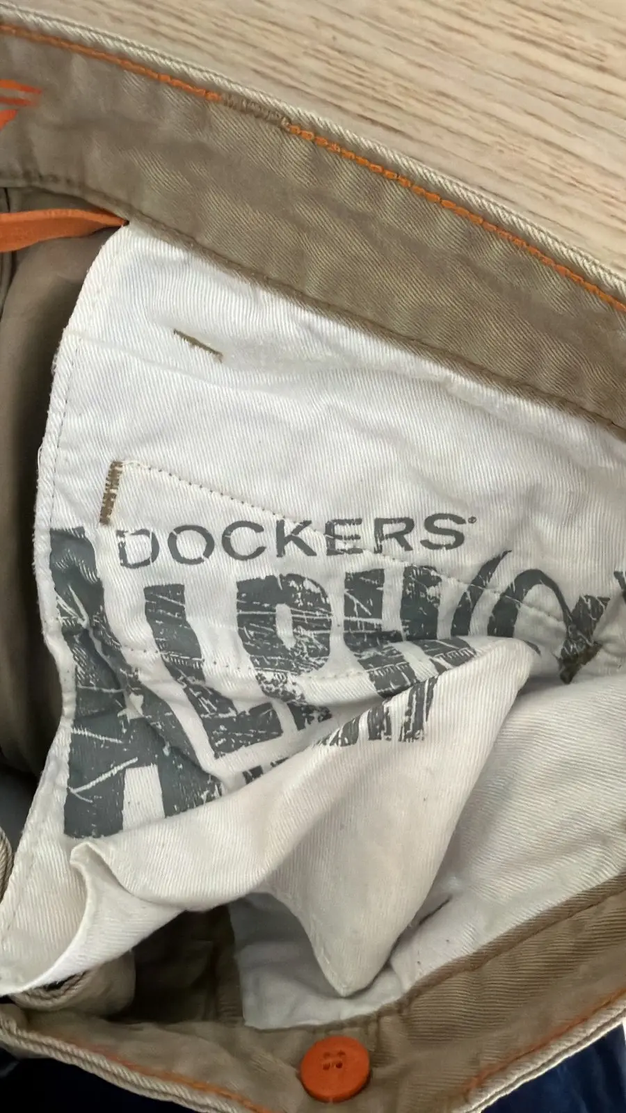 Dockers pantalón chino hombre Talla 33x30 (M) Beige Vintage — foto 5