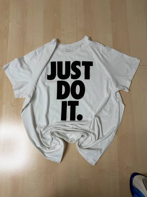 Camiseta Nike "Just Do It" Blanca XXL | T-Shirt Básica Streetwear Oversize