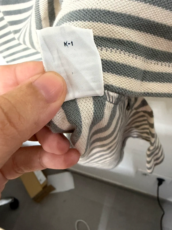 Polo by Ralph Lauren rayas gris/blanco Talla L Vintage Piqué — foto 5