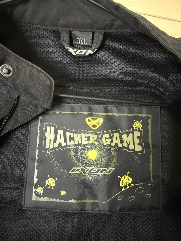 Chaqueta moto IXON Hacker Game 3XL Negra Mesh Verano — foto 3