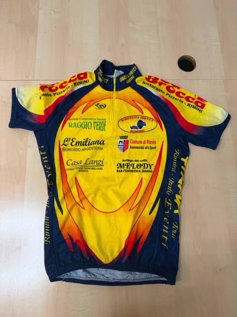Maillot ciclismo Rinascita Inbycy Rimini Alexander M vintage
